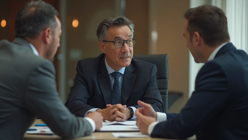 Consultant bespreekt innovatiestrategie met cliënt in kantoor