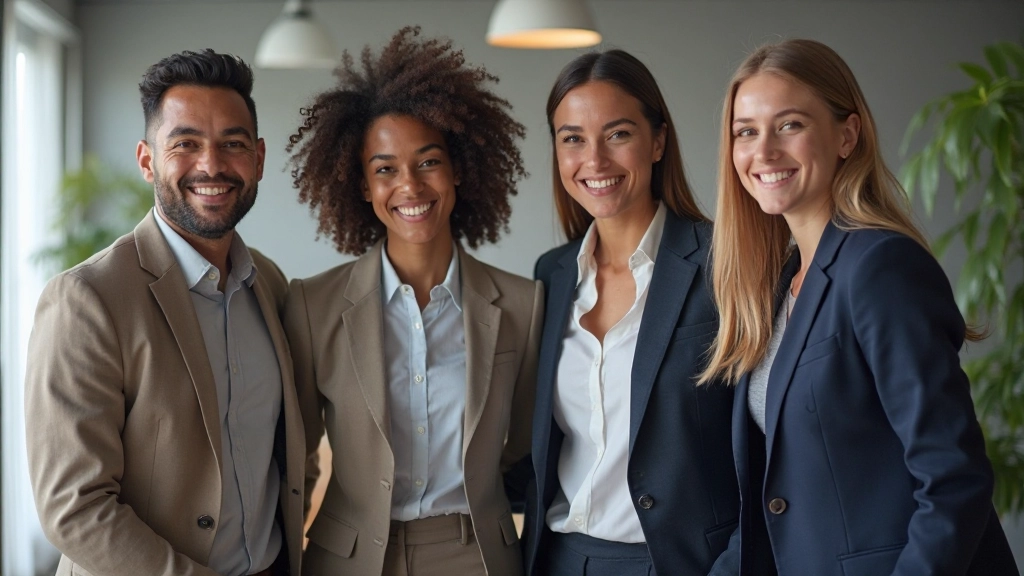 Diverse team viert succesvolle innovatieproject afronding in kantoor